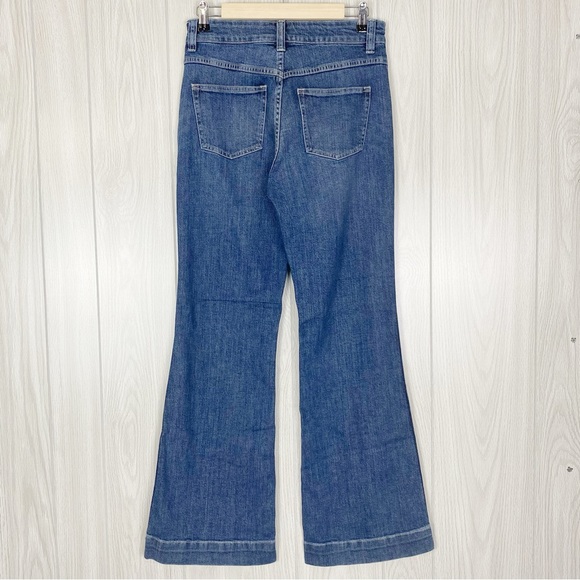 J. Crew | High Rise Wide Leg Trouser Jean In Tahoe Wash Size 27 - Picture 2 of 11